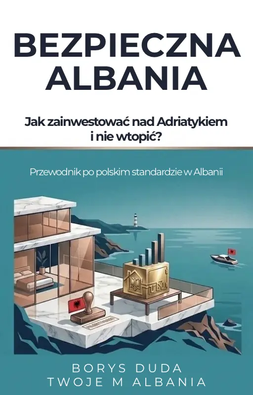 Okładka darmowego e-booka o bezpiecznym inwestowaniu w Albanii